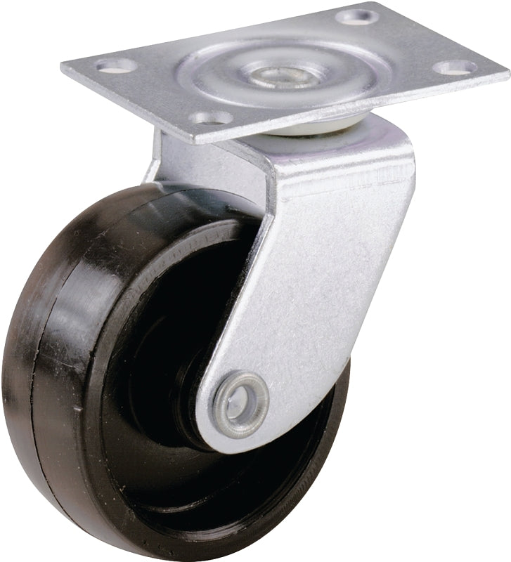 SHEPHERD Shepherd Hardware 9558 Swivel Caster, 1-1/4 x 1-3/4 in Plate, 1.6 in L x 4.6 in W x 6.6 in H Dimensions, Plastic Wheel HARDWARE & FARM SUPPLIES SHEPHERD