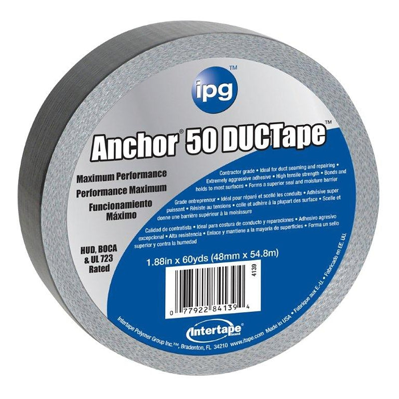 INTERTAPE POLYMER IPG 4139 Duct Tape, 60 yd L, 1.88 in W, Silver