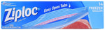 ZIPLOC Ziploc 00389 Freezer Bag, Zipper Closure, 10-9/6 in W, 10-3/4 in L, 1 gal Capacity