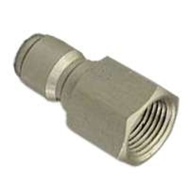 MI-T-M Mi-T-M AW-0017-0006 Adapter, 3/8 x 3/8 in Connection, Quick-Connect Plug x FNPT, Stainless Steel, Zinc OUTDOOR LIVING & POWER EQUIPMENT MI-T-M