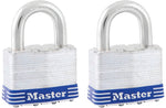 MASTER LOCK Master Lock 5T Padlock, Keyed Alike Key, 3/8 in Dia Shackle, 1 in H Shackle, Boron Alloy Shackle, Steel Body, Laminated