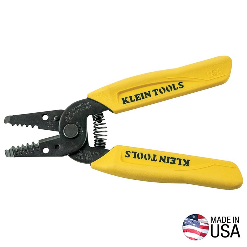 KLEIN Klein Tools 11045 Wire Stripper, 18 to 10 AWG Wire, 18 to 10 AWG Solid Stripping, 6-1/4 in OAL, Textured Handle ELECTRICAL KLEIN