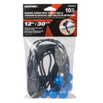 KEEPER Keeper 06344 Bungee Cord, 5/32 in Dia, 12 in L, Rubber, Toggle Ball End AUTOMOTIVE KEEPER
