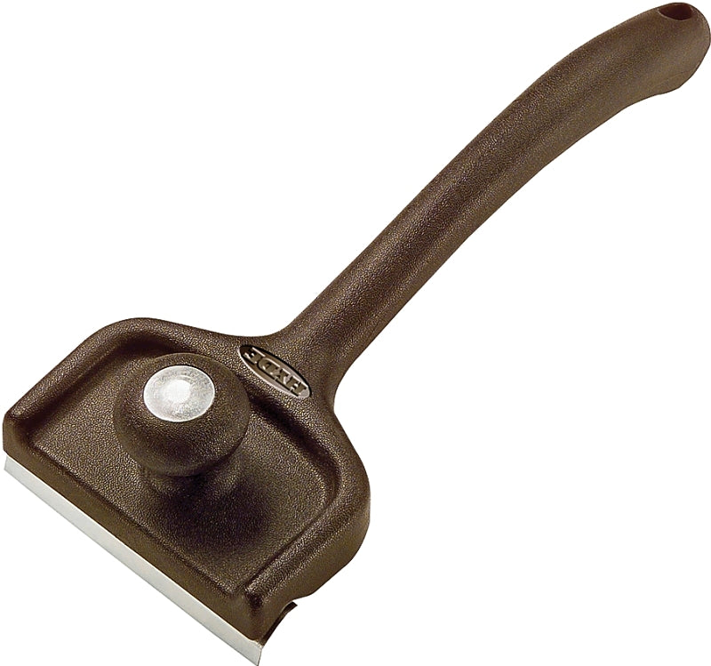 HYDE Hyde 10550 Scraper, 5 in W Blade, 2-Edge Blade, HCS Blade, Polypropylene Handle, Angled Handle PAINT HYDE