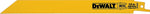 DEWALT DEWALT DW4809 Reciprocating Saw Blade, Applicable Materials: Angle Iron, Fiberglass, Hard Rubber, Metal, 3/4 in W TOOLS DEWALT