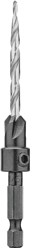 DEWALT DEWALT DW2568 Drill Bit, 11/64 in Dia, 3-1/2 in OAL, Countersink, Spiral Flute, 4-Flute, 1/4 in Dia Shank, Hex Shank TOOLS DEWALT