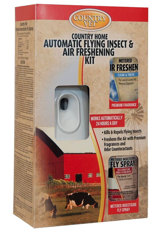COUNTRY VET Country Vet 321978CV43A Flying Insect and Air Freshening Kit, Fresh Cotton HARDWARE & FARM SUPPLIES COUNTRY VET