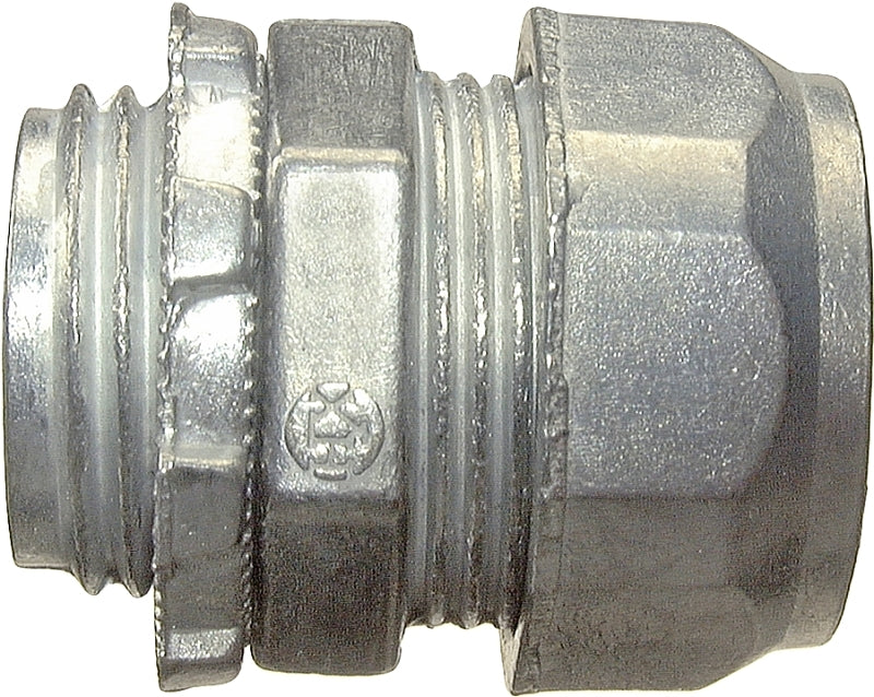 HALEX Halex 02101B Connector, 1/2 in Compression, Zinc, 50/PK ELECTRICAL HALEX