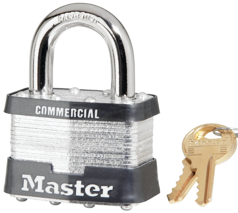MASTER LOCK PADLOCK LAMI STL KA VRTCLR 1IN