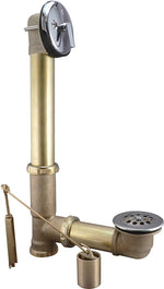 KEENEY Keeney 606RB Bath Drain Assembly, Brass, Chrome, For: Built in Tubs PLUMBING, HEATING & VENTILATION KEENEY