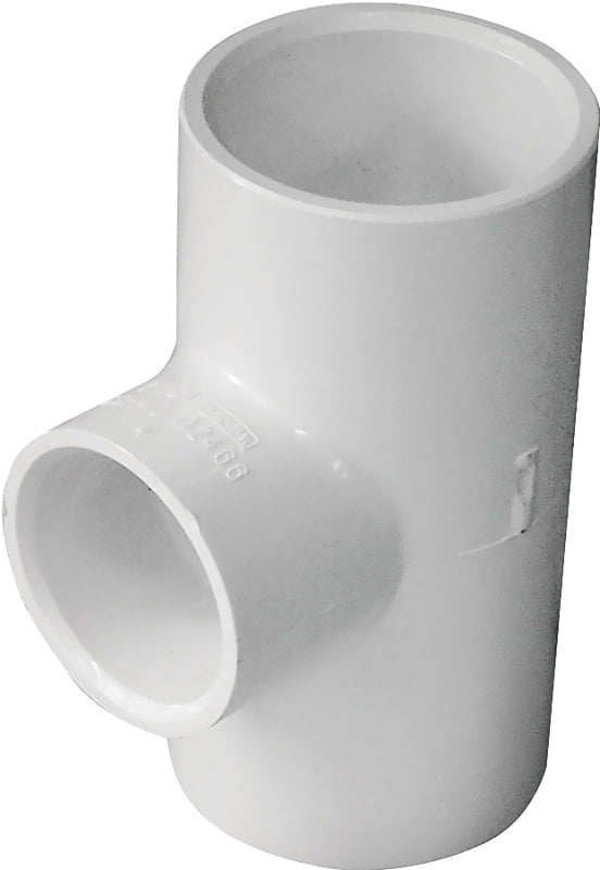 IPEX IPEX 435795 Pipe Tee, 1 x 3/4 in, Socket, PVC, White, SCH 40 Schedule, 150 psi Pressure LAWN & GARDEN IPEX   