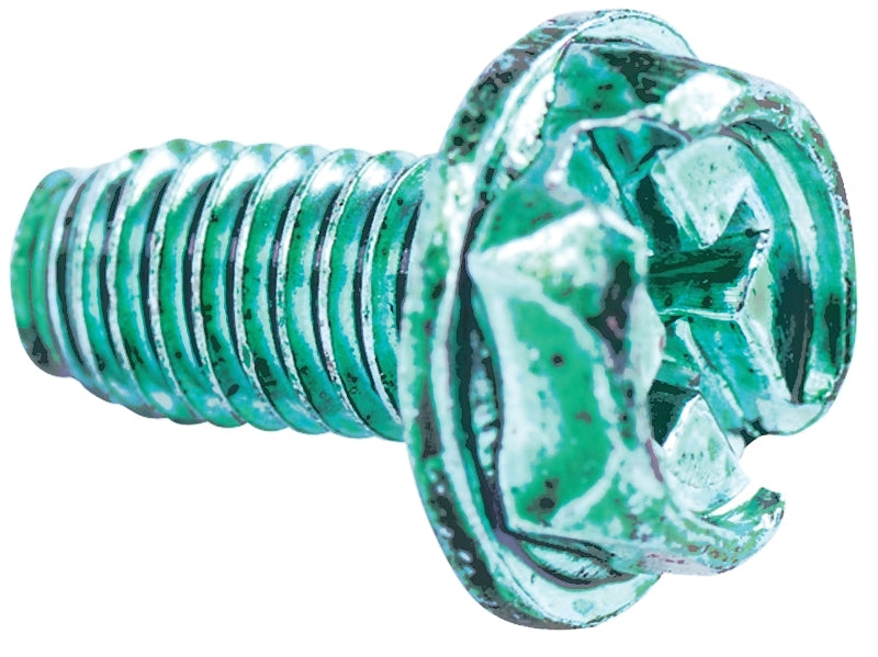 GB SCREW GROUNDING RND HD GRN