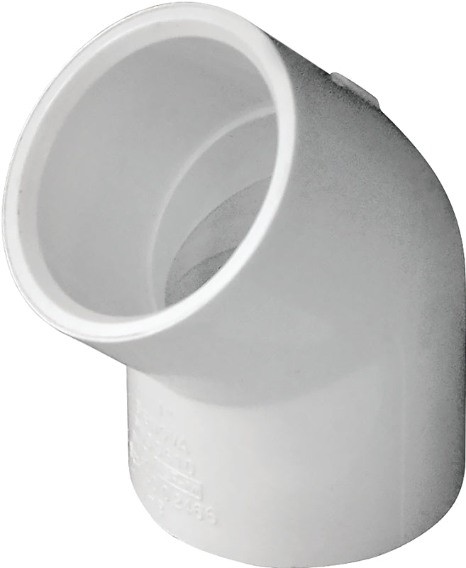IPEX IPEX 435483 Pipe Elbow, 1 in, Socket, 45 deg Angle, PVC, SCH 40 Schedule LAWN & GARDEN IPEX