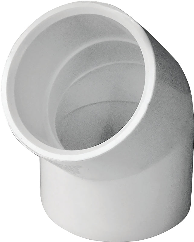 IPEX IPEX 435484 Pipe Elbow, 1-1/4 in, Socket, 45 deg Angle, PVC, White, SCH 40 Schedule, 150 psi Pressure LAWN & GARDEN IPEX