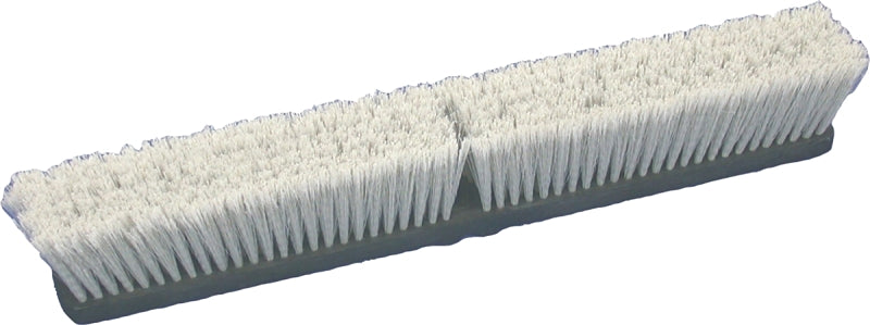 BIRDWELL CLEANING Birdwell 2025-12 Broom Head, Gray, Threaded, Polypropylene/Polystyrene Bristle