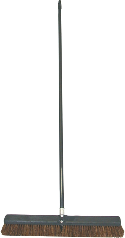 BIRDWELL CLEANING Birdwell 4024-4 Contractor Push Broom, 24 x 2-5/8 x 7/8 in Block, 3 in L Trim, Synthetic Blend Fiber Bristle