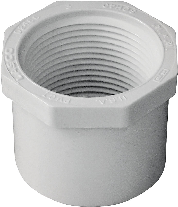 IPEX USA LLC-CANPLAS IPEX 435732 Reducing Bushing, 1-1/2 x 1-1/4 in, Spigot x FPT, White, SCH 40 Schedule, 150 psi Pressure LAWN & GARDEN IPEX USA LLC-CANPLAS