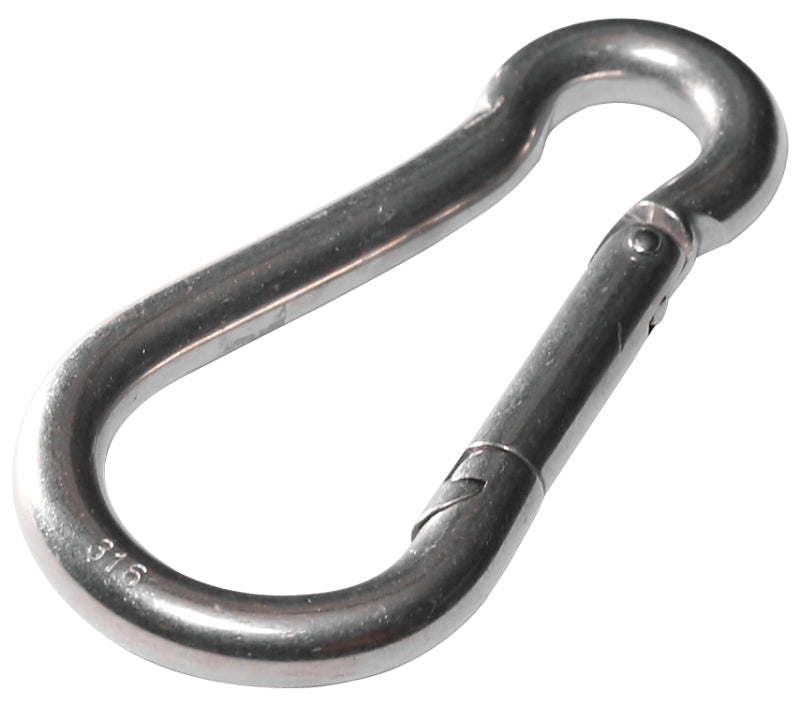 BARON Baron 2450-3/8 Spring Hook Snap Link, 1/2 in Snap Opening, 4 in L Dimensions, Steel, Zinc HARDWARE & FARM SUPPLIES BARON
