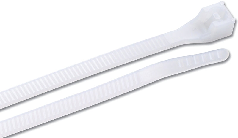 GB Gardner Bender 46-310 Cable Tie, 0.27 in Max Bundle Dia, Double-Lock Locking, 6/6 Nylon, Natural, 11 in L, 100/BAG