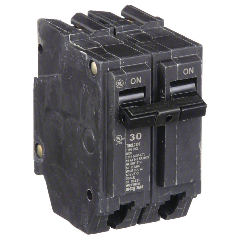 ABB ABB THQL2130 Feeder Circuit Breaker, Type THQL, 30 A, 2-Pole, 120/240 V, Non-Interchangeable Trip, Plug