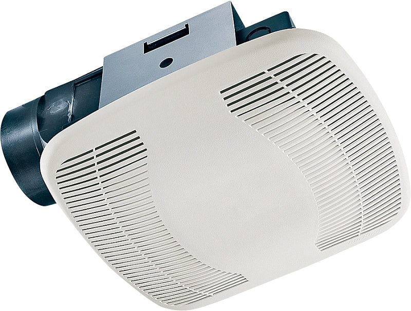 AIR KING Air King BFQ90 Exhaust Fan, 8-11/16 in L, 9-1/8 in W, 0.5 A, 120 V, 1-Speed, 90 cfm Air, ABS, White PLUMBING, HEATING & VENTILATION AIR KING