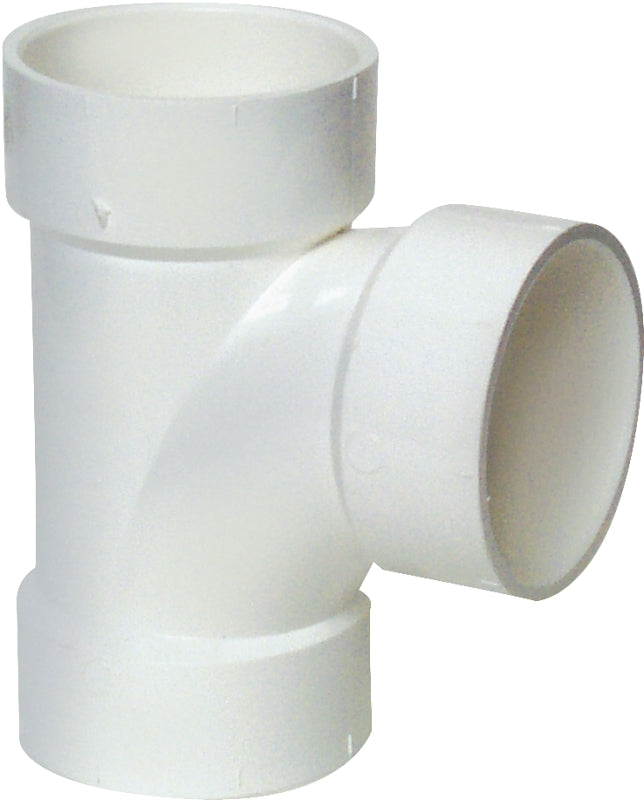 IPEX USA LLC-CANPLAS Canplas 192153 Sanitary Pipe Tee, 3 in, Hub, PVC, White PLUMBING, HEATING & VENTILATION IPEX USA LLC-CANPLAS
