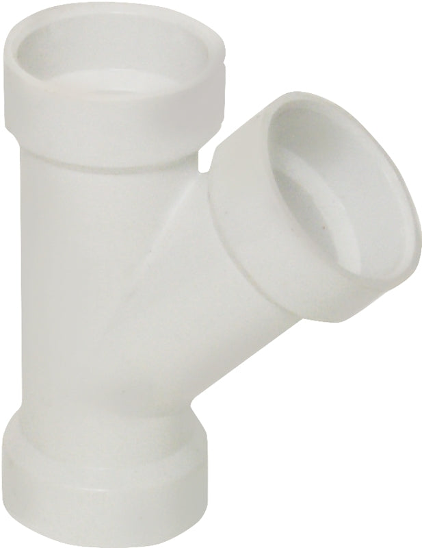 IPEX USA LLC-CANPLAS Canplas 192301L Pipe Wye, 1-1/2 in, Hub, PVC, White, SCH 40 Schedule PLUMBING, HEATING & VENTILATION IPEX USA LLC-CANPLAS