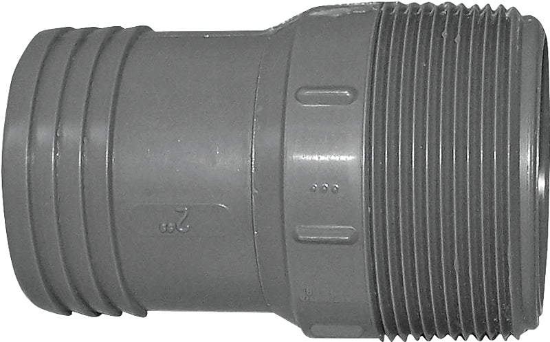 BOSHART INDUSTRIES Boshart UPPA-20 Pipe Adapter, 2 in, MPT x Insert, Polyethylene, 160 psi Pressure PLUMBING, HEATING & VENTILATION BOSHART INDUSTRIES