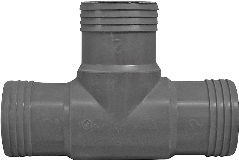 BOSHART INDUSTRIES Boshart UPPT-20 Pipe Tee, 2 in, Insert, Polypropylene