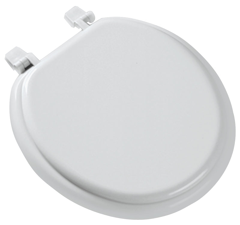 BEMIS Bemis 66TT-000 Toilet Seat, Round, Molded Wood, White, Top-Tite Hinge PLUMBING, HEATING & VENTILATION BEMIS