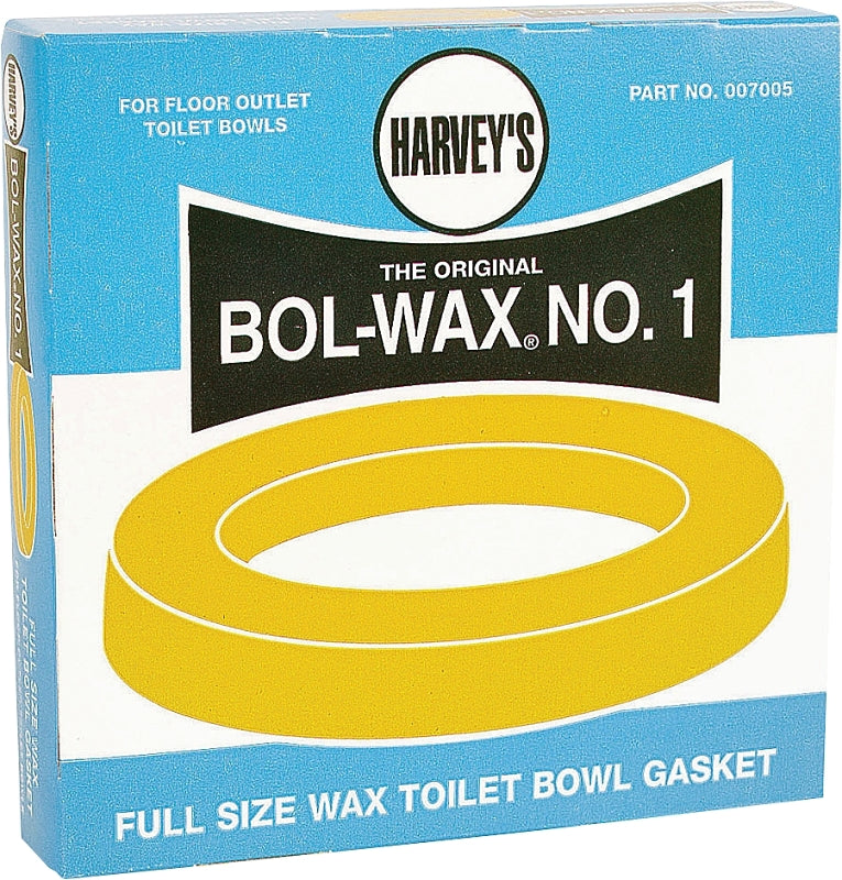 HARVEY Harvey 7005-48 Wax Ring, 5-1/2 in Dia, Brown, For: 3 in and 4 in Waste Lines