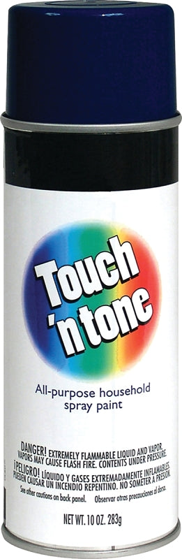 TOUCH 'N TONE Touch 'N Tone 55290830 Spray Paint, Gloss, Dark Blue, 10 oz, Can PAINT TOUCH 'N TONE   