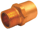NIBCO INC. Nibco 604 Series W01190T Pipe Adapter, 3/8 x 1/2 in, Sweat x MPT, Copper, 779 psi Pressure PLUMBING, HEATING & VENTILATION NIBCO INC.