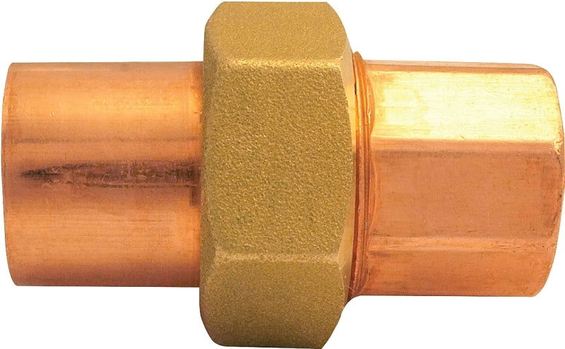 NIBCO INC. Nibco 633-W Series W02060D Pipe Union, 1/2 in, Solder, Copper PLUMBING, HEATING & VENTILATION NIBCO INC.