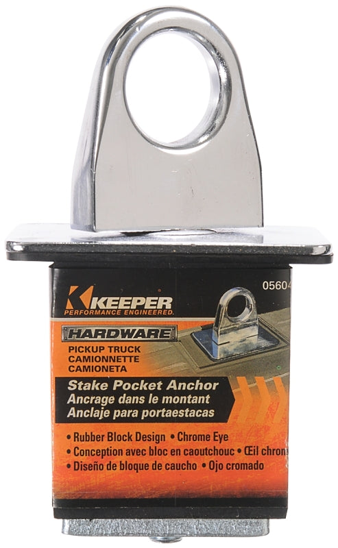 KEEPER Keeper 05604 Anchor Point, Stake Pocket, Chrome AUTOMOTIVE KEEPER