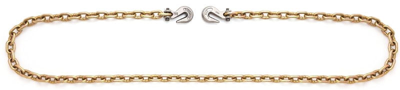 CAMPBELL CHAIN Campbell T0513698 Binder Chain, 3/8 in, 20 ft L, 6600 lb Working Load, 70 Grade, Steel, Chrome Yellow/Zinc