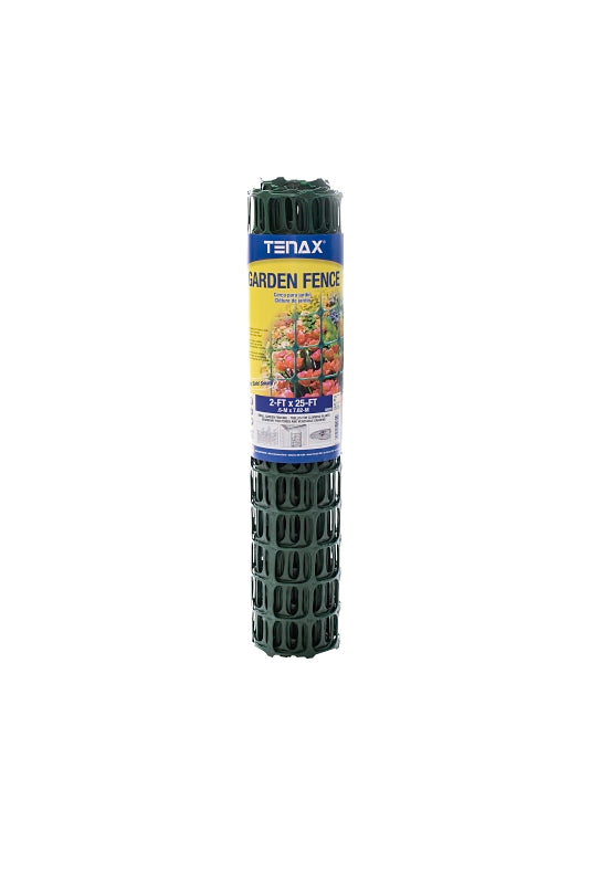 TENAX Tenax 2A140089 Home Fence, 25 ft L, 2 x 2 in Mesh, Polypropylene, Green