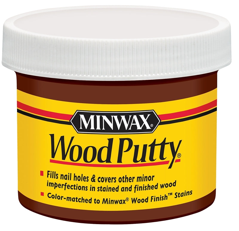 MINWAX Minwax 13613000 Wood Putty, Liquid, Red Mahogany, 3.75 oz Jar PAINT MINWAX