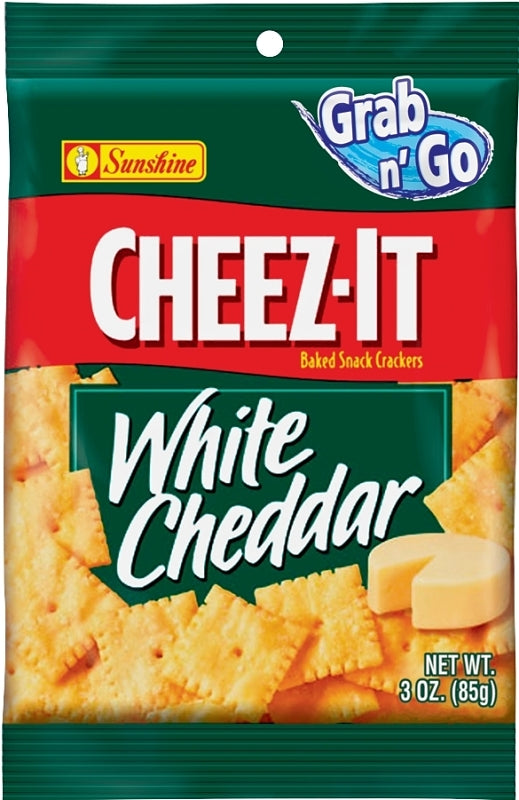 CHEEZ-IT� Cheez-It CHEEZITWC6 Baked Snack Cracker, White Cheddar, 3 oz Bag