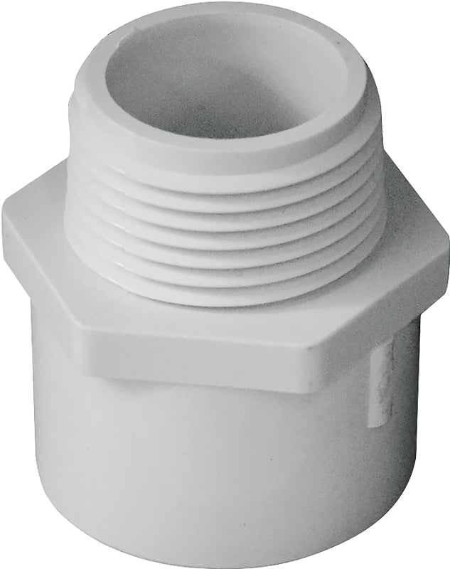 IPEX IPEX 435604 Pipe Adapter, 1 in, Socket x MPT, PVC, SCH 40 Schedule LAWN & GARDEN IPEX