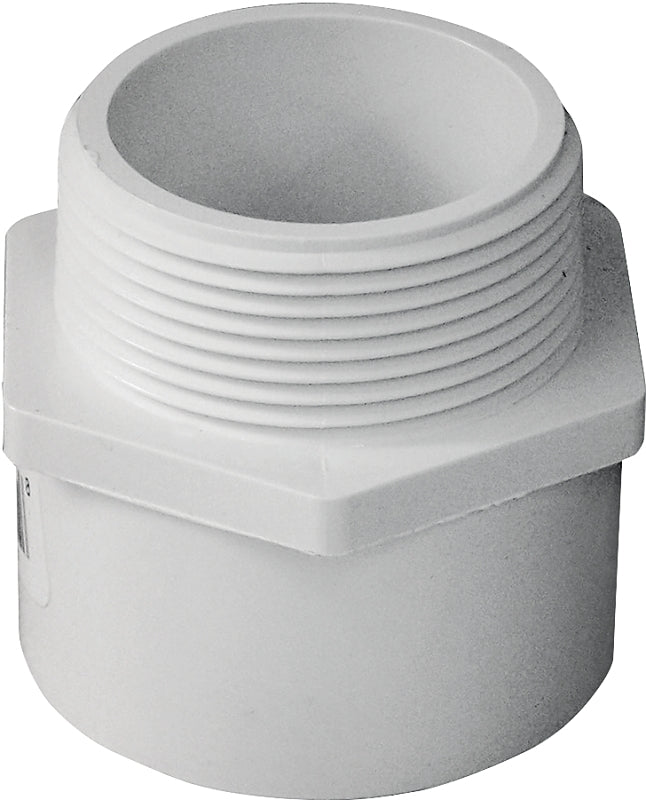 IPEX IPEX 435606 Pipe Adapter, 1-1/2 in, Socket x MPT, PVC, SCH 40 Schedule LAWN & GARDEN IPEX
