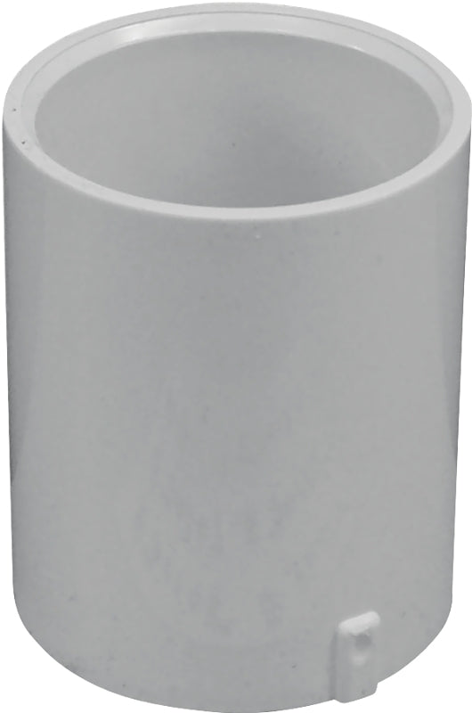 IPEX IPEX 435448 Pipe Coupling, 1/2 in, Socket, PVC, White, SCH 40 Schedule, 600 psi Pressure LAWN & GARDEN IPEX