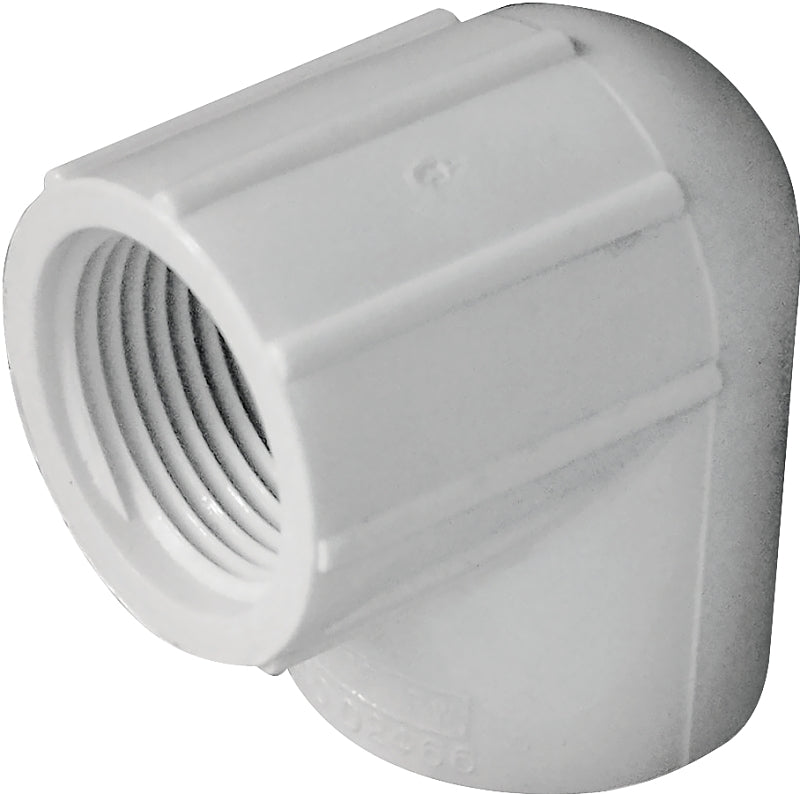 IPEX IPEX 435507 Pipe Elbow, 3/4 in, Socket x FPT, 90 deg Angle, PVC, White, SCH 40 Schedule, 150 psi Pressure LAWN & GARDEN IPEX