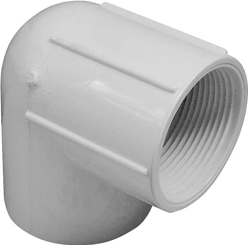 IPEX IPEX 435509 Pipe Elbow, 1-1/4 in, Socket x FPT, 90 deg Angle, PVC, White, SCH 40 Schedule, 150 psi Pressure LAWN & GARDEN IPEX