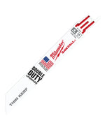 MILWAUKEE Milwaukee 48-00-5182 Reciprocating Saw Blade, Applicable Materials: Fiber, Plastic, Rubber, 3/4 in W, 6 in L, 14 TPI TOOLS MILWAUKEE