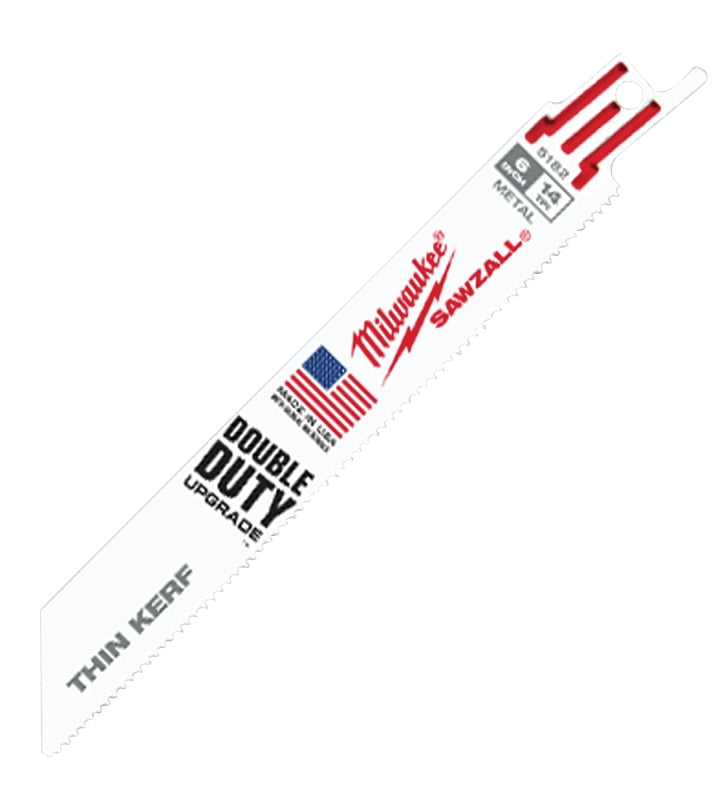 MILWAUKEE Milwaukee 48-00-5184 Reciprocating Saw Blade, 3/4 in W, 6 in L, 18 TPI TOOLS MILWAUKEE