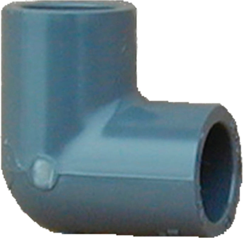 IPEX USA LLC-CANPLAS Lasco 806010BC Pipe Elbow, 1 in, Slip, 90 deg Angle, PVC, Gray, SCH 80 Schedule PLUMBING, HEATING & VENTILATION IPEX USA LLC-CANPLAS
