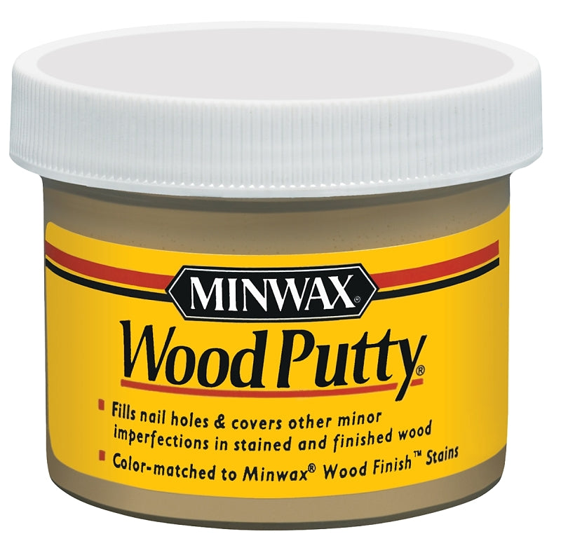 MINWAX Minwax 13619000 Wood Putty, Liquid, Pickled Oak, 3.75 oz Jar PAINT MINWAX