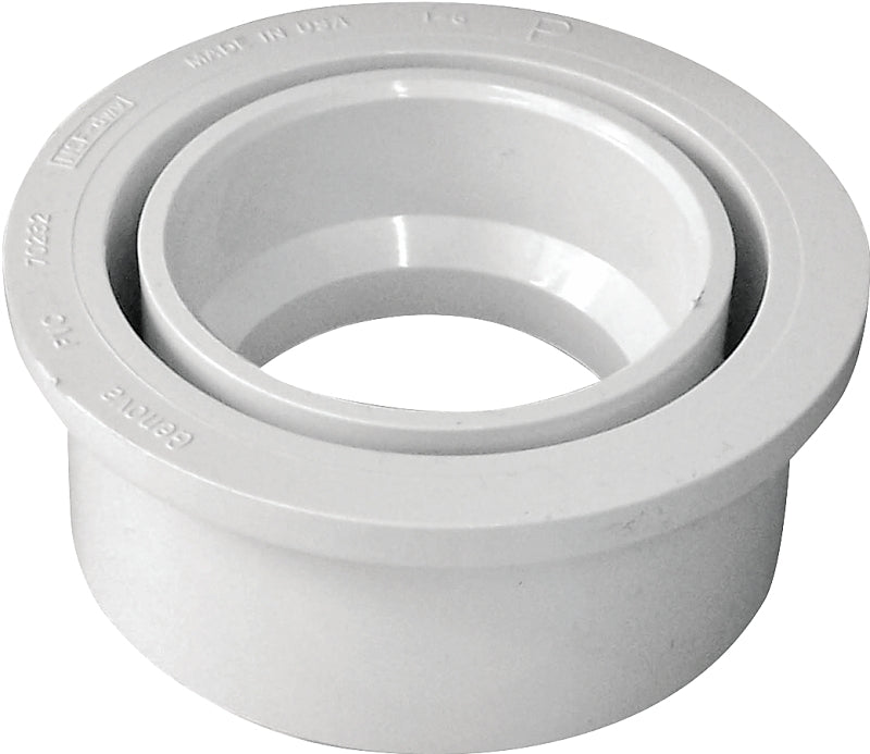 IPEX USA LLC-CANPLAS Canplas 192754 Reducing Pipe Bushing, 3 x 2 in, Spigot x Hub, PVC, White PLUMBING, HEATING & VENTILATION IPEX USA LLC-CANPLAS