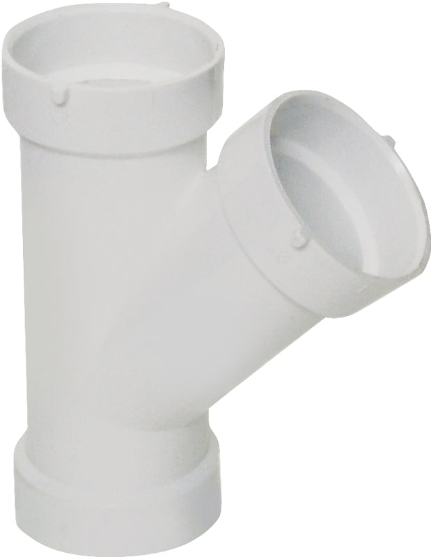IPEX USA LLC-CANPLAS Canplas 192302L Pipe Wye, 2 in, Hub, PVC, White, SCH 40 Schedule PLUMBING, HEATING & VENTILATION IPEX USA LLC-CANPLAS